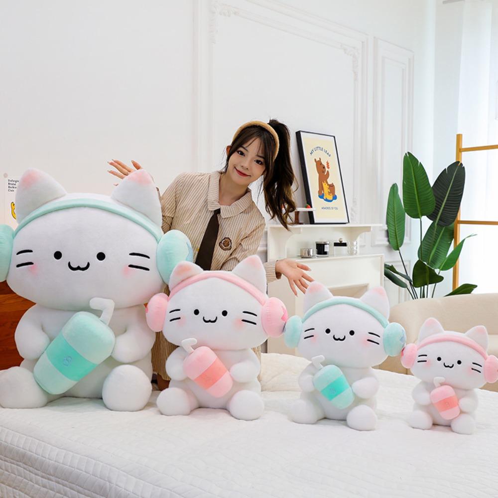 Fluffy Wear Headphones Cat Plush Cartoon Cat Stuff Doll Stuffed Toys Cat Plush Toy Birthday рожевий
Fluffy Wear Headphones Cat Plush Cartoon Cat Stuff Doll Stuffed Toys Cat Plush Toy Birthday рожевий
