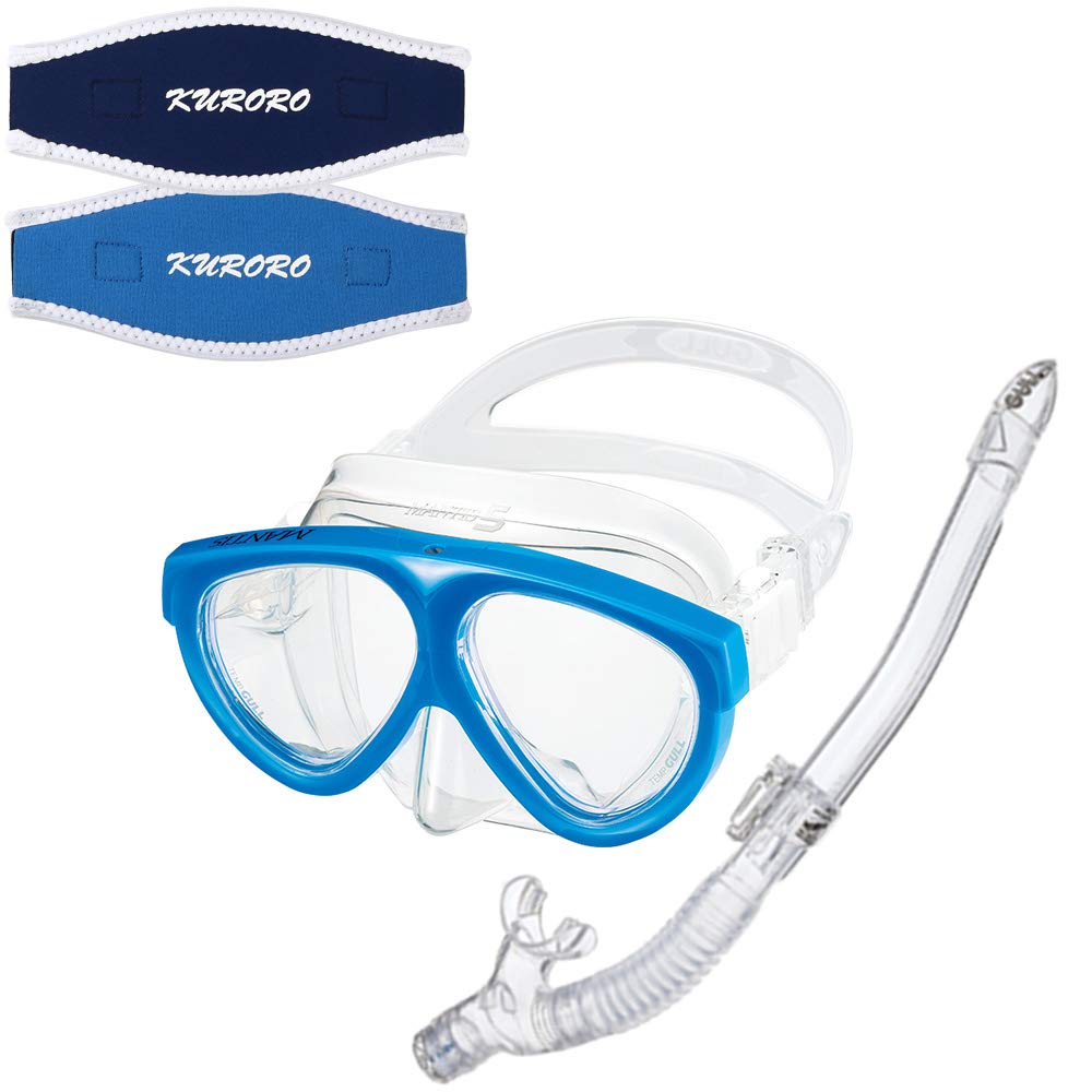 GULL Mask Mantis 5 Silicone Neon Blue x Snorkel Canal Dry SP Silicone Clear x KURORO Mask Strap Cover x Sky (Navy Aqua)
GULL Mask Mantis 5 Silicone Neon Blue x Snorkel Canal Dry SP Silicone Clear x KURORO Mask Strap Cover x Sky (Navy Aqua)