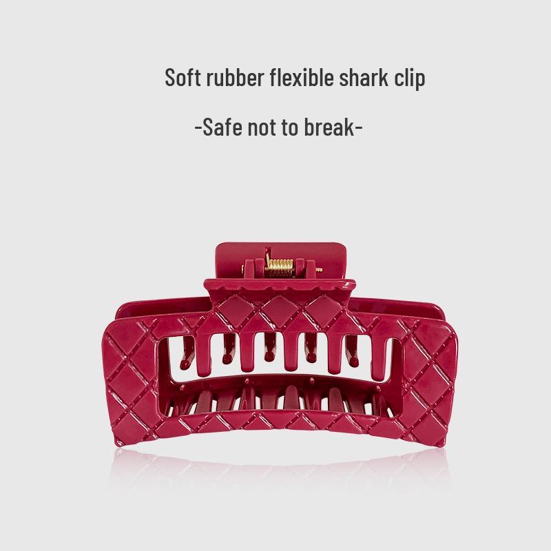 Premium Bendable Soft Rubber Shark Hair Clip - Gentle on Hair, Stylish Claw Design червоний
Premium Bendable Soft Rubber Shark Hair Clip - Gentle on Hair, Stylish Claw Design червоний