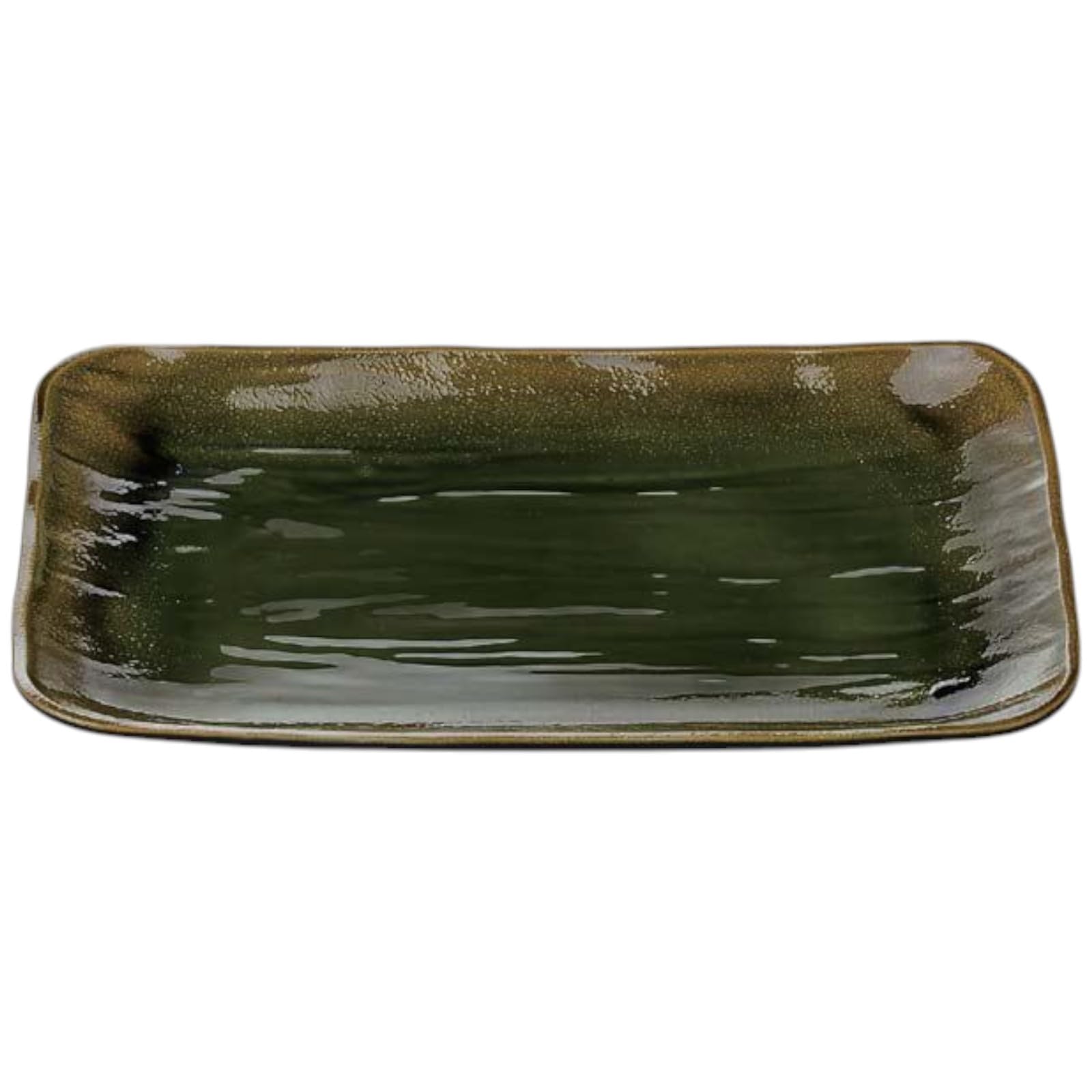 Premium Nigiri Sushi Long Rectangular Daiho Serving Plate with Black Oribe Made in Japan J-Kitchens Plate, 3.5-inch Lacquer, Shatter-Resistant,
Premium Nigiri Sushi Long Rectangular Daiho Serving Plate with Black Oribe Made in Japan J-Kitchens Plate, 3.5-inch Lacquer, Shatter-Resistant,