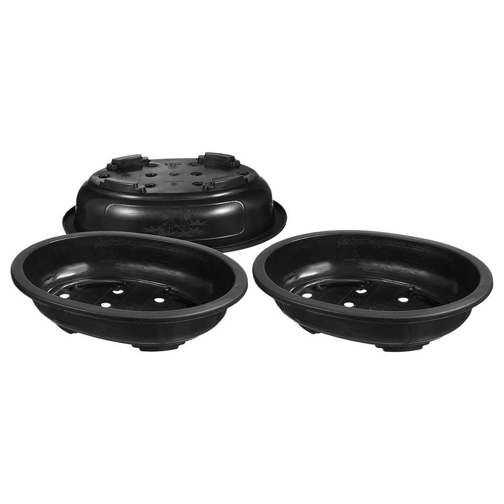 3Pcs Oval Shape Large Plastic Planter Pot for Bonsai Flower Garden Decorative Flower Pots Outdoor Indoor Use Weatherproof 30.5X23X8CM
3Pcs Oval Shape Large Plastic Planter Pot for Bonsai Flower Garden Decorative Flower Pots Outdoor Indoor Use Weatherproof 30.5X23X8CM