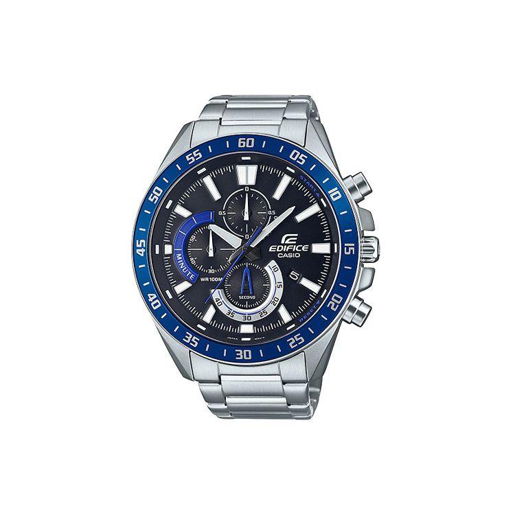 Casio Edifice Series Fashion Trend Classic One Touch Three Fold Clasp Stopwatch Mineral Glass 100 Meters Water Resistant Quartz Movement EFV-620D-1A2V Black Dial
Casio Edifice Series Fashion Trend Classic One Touch Three Fold Clasp Stopwatch Mineral Glass 100 Meters Water Resistant Quartz Movement EFV-620D-1A2V Black Dial