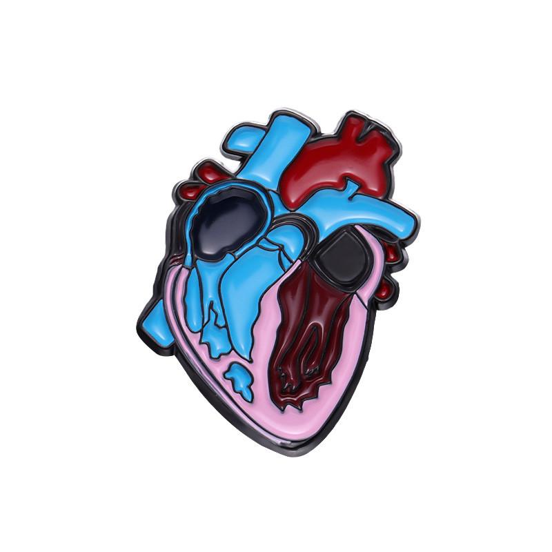 Organ Contemporary Human Design Brooch Heart And Brain Shape Stylish Pin Metal XZ8594
Organ Contemporary Human Design Brooch Heart And Brain Shape Stylish Pin Metal XZ8594
