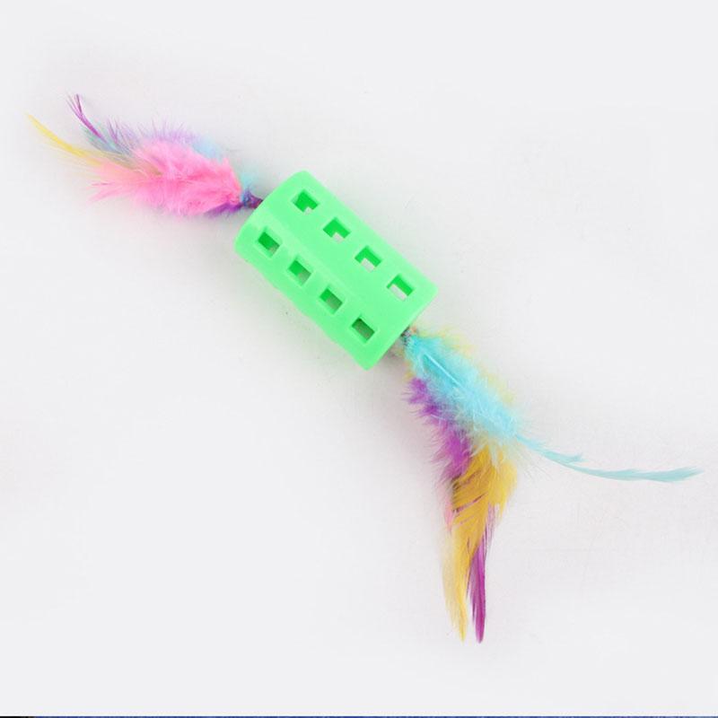 Feather Wand Cat Toy with Bell Self-Playing Kitten Teaser Interactive Pet Supplies for Boredom Relief зелёный
Feather Wand Cat Toy with Bell Self-Playing Kitten Teaser Interactive Pet Supplies for Boredom Relief зелёный
