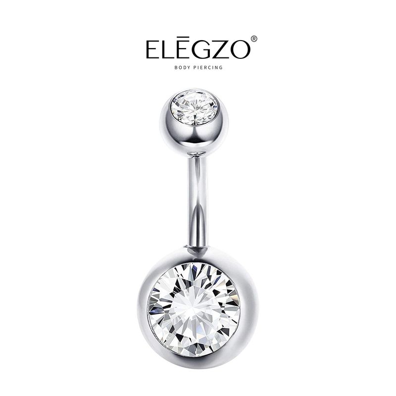 925 Sterling Silver Large Diamond Thread Imported Zircon Navel Stud Rod Length 6mm, Rod Thickness 1.2mm, Silver
925 Sterling Silver Large Diamond Thread Imported Zircon Navel Stud Rod Length 6mm, Rod Thickness 1.2mm, Silver