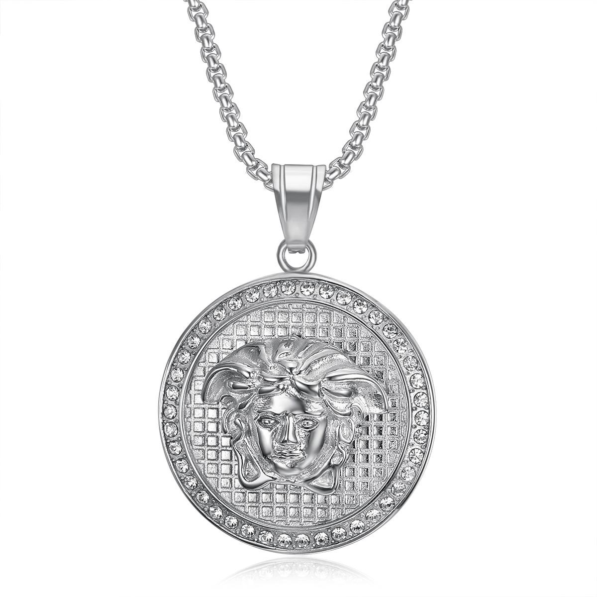 Greek Mythology Pendant Necklace 2026 Jewelry Fashion Trend Inlaid Zircon Men s Party Jewelry Accessories 60CM
Greek Mythology Pendant Necklace 2026 Jewelry Fashion Trend Inlaid Zircon Men s Party Jewelry Accessories 60CM