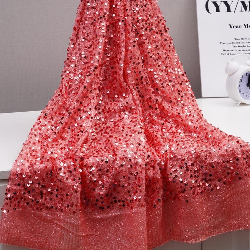 5mm Sequined Horizontal Strip Embroidered Fabric for Handmade DIY Sewing Women Bridal Wedding Party Dress Performance Clothing 1Yard
5mm Sequined Horizontal Strip Embroidered Fabric for Handmade DIY Sewing Women Bridal Wedding Party Dress Performance Clothing 1Yard
