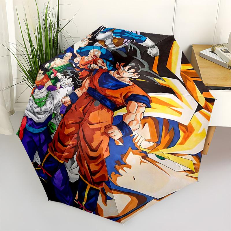 1pc Dragon Ball Z Goku Vegeta Automatic Open Close Outdoor Umbrella with 3-Fold Design, 8-Rib Iron Frame - Perfect Gift for Fans, Travelers, Daily Use
1pc Dragon Ball Z Goku Vegeta Automatic Open Close Outdoor Umbrella with 3-Fold Design, 8-Rib Iron Frame - Perfect Gift for Fans, Travelers, Daily Use
