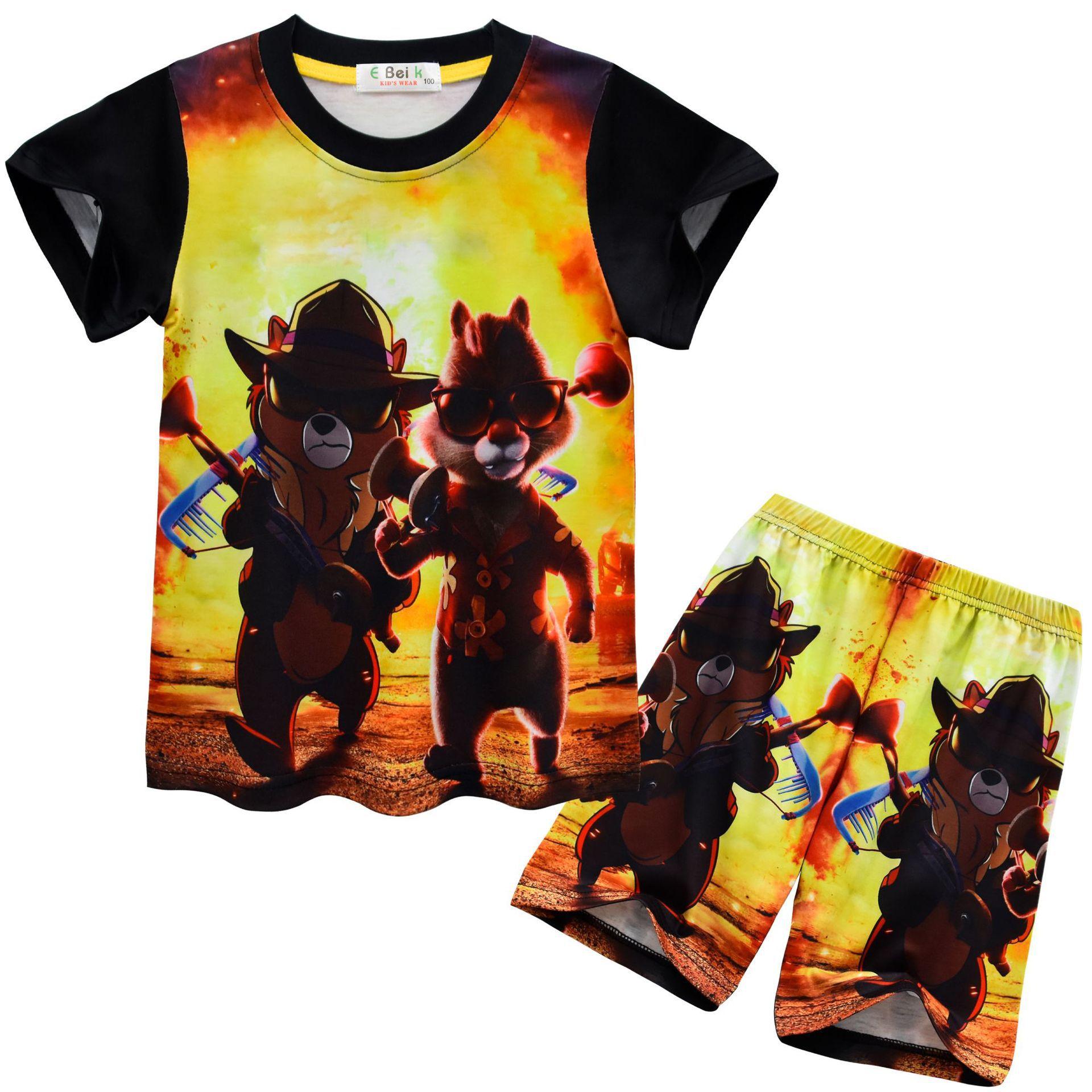 Spring, Cartoon Digital Printing Clothing Set, Middle-Aged And Older Children S Short-Sleeved Loungewear Set 9065 110
Spring, Cartoon Digital Printing Clothing Set, Middle-Aged And Older Children S Short-Sleeved Loungewear Set 9065 110