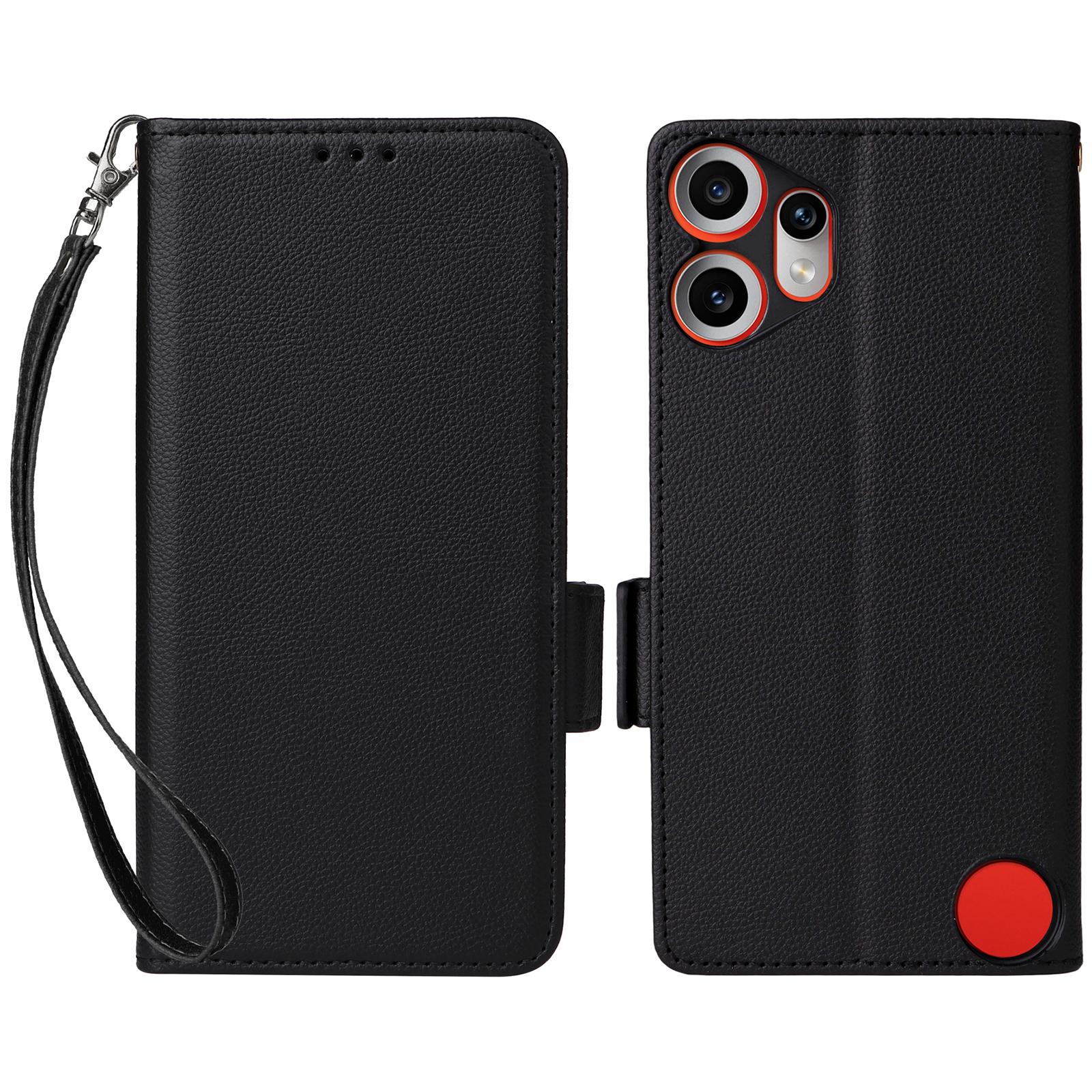 For Nothing CMF Phone 2 Pro Case with Wrist Strap Litchi Texture PU Leather Wallet Phone Cover Black
For Nothing CMF Phone 2 Pro Case with Wrist Strap Litchi Texture PU Leather Wallet Phone Cover Black