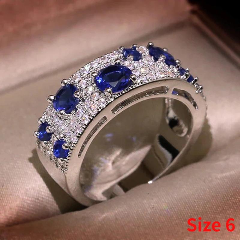 Dazzling Blue/White CZ New Ring for Women Copper Color Plated Wedding Engagement Trendy Female Accessories Modern Zircon
Dazzling Blue/White CZ New Ring for Women Copper Color Plated Wedding Engagement Trendy Female Accessories Modern Zircon