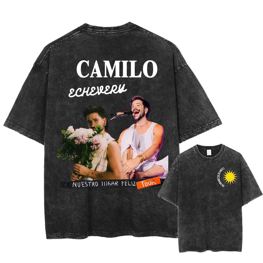 Camilo Echeverry Ncestro Lugar Feliz Tour Album Merch Tee Shirt Men Women Hip Hop Vintage Washed T Shirt Oversized Tshirts S
Camilo Echeverry Ncestro Lugar Feliz Tour Album Merch Tee Shirt Men Women Hip Hop Vintage Washed T Shirt Oversized Tshirts S
