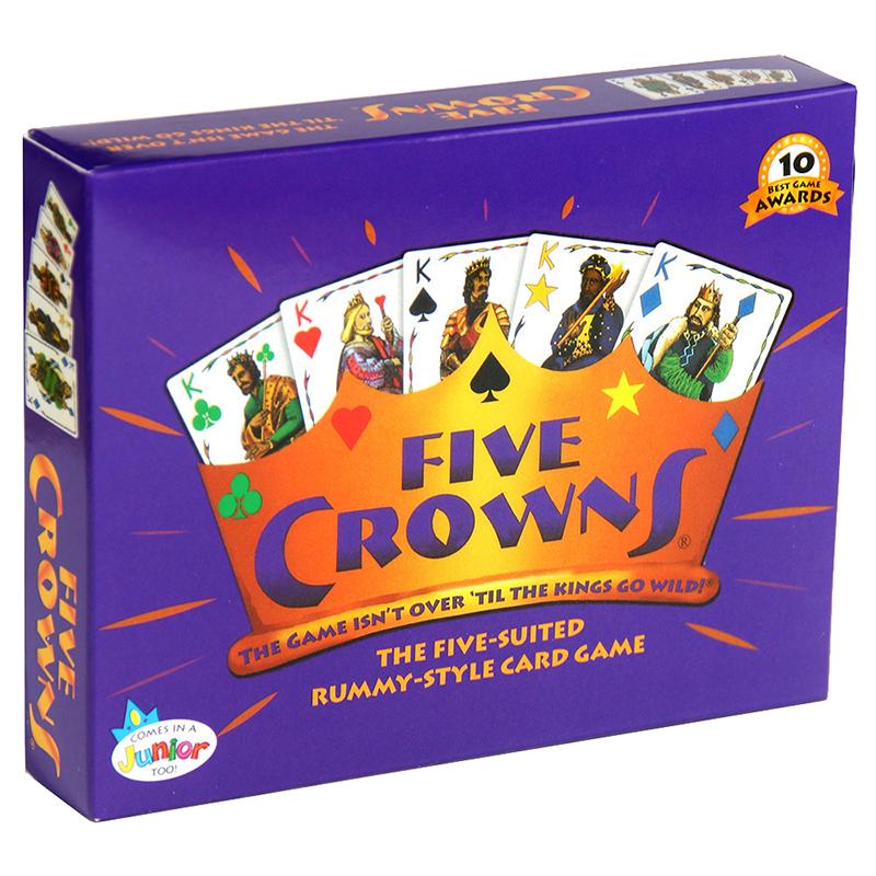 Five Crowns Карты Настольной Игры Корона Игра Не Заканчивается Пока Короли Не Сойдут С Ума Карточная Игра в Стиле Рамми с 5 Мастями Игра Маг Игрушки
