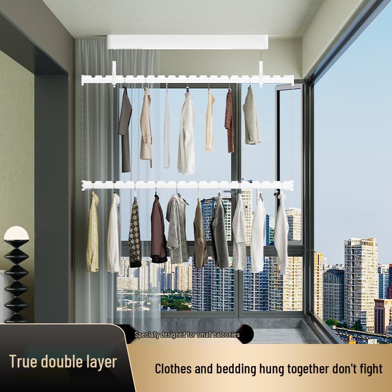 Compact Electric Double-Layer Clothes Drying Rack with Remote Control for Apartments Single Rod 0.9m Electric
Compact Electric Double-Layer Clothes Drying Rack with Remote Control for Apartments Single Rod 0.9m Electric
