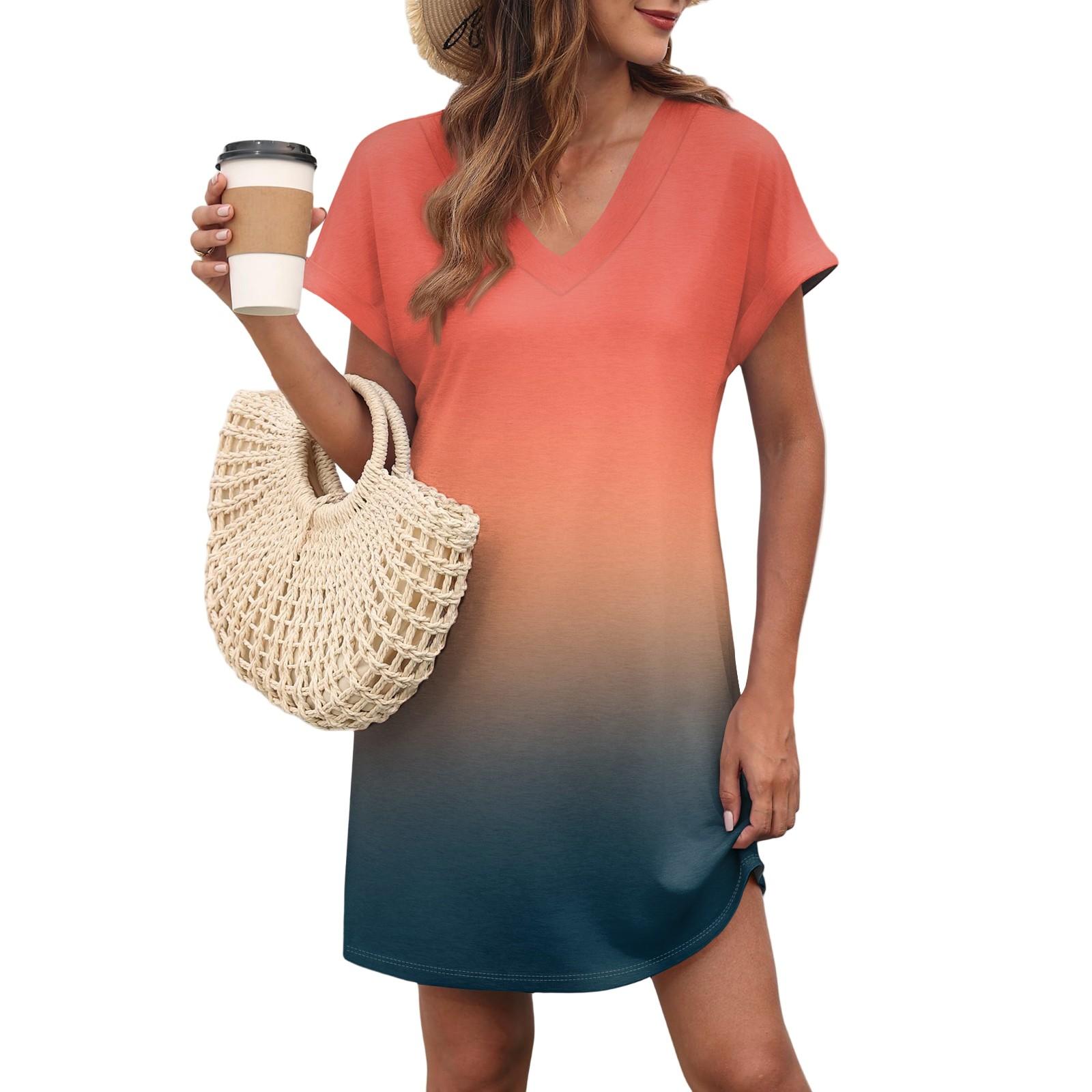 Женское повседневное модное сексуальное платье с V-образным вырезом и рукавами-крылышками с карманами и градиентом XXL
Женское повседневное модное сексуальное платье с V-образным вырезом и рукавами-крылышками с карманами и градиентом XXL