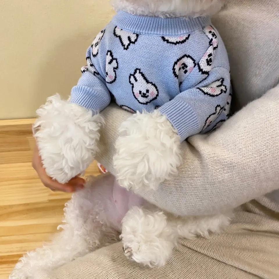 Dog Sweater Autumn and Winter Full Print Rabbit Medium and Small Dog Knitted Sweater Cat Pet Clothes XS (weight 1-1.5 kg)
Dog Sweater Autumn and Winter Full Print Rabbit Medium and Small Dog Knitted Sweater Cat Pet Clothes XS (weight 1-1.5 kg)