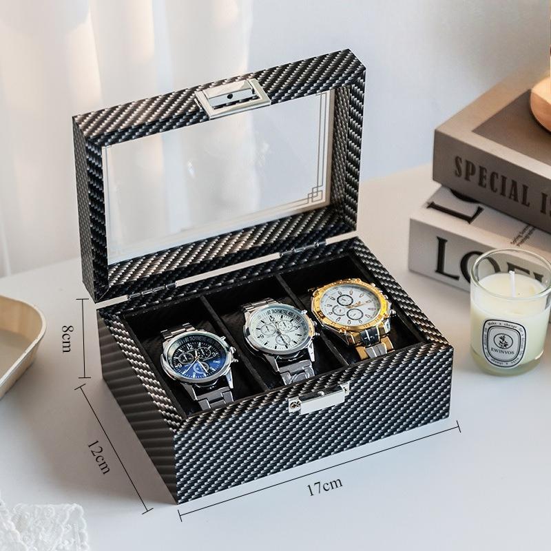Leather Watches Box Transparent Glass Cover Watches Organizer Boxes Travel Portable Watch Cases Household Watch Storage Case
Leather Watches Box Transparent Glass Cover Watches Organizer Boxes Travel Portable Watch Cases Household Watch Storage Case