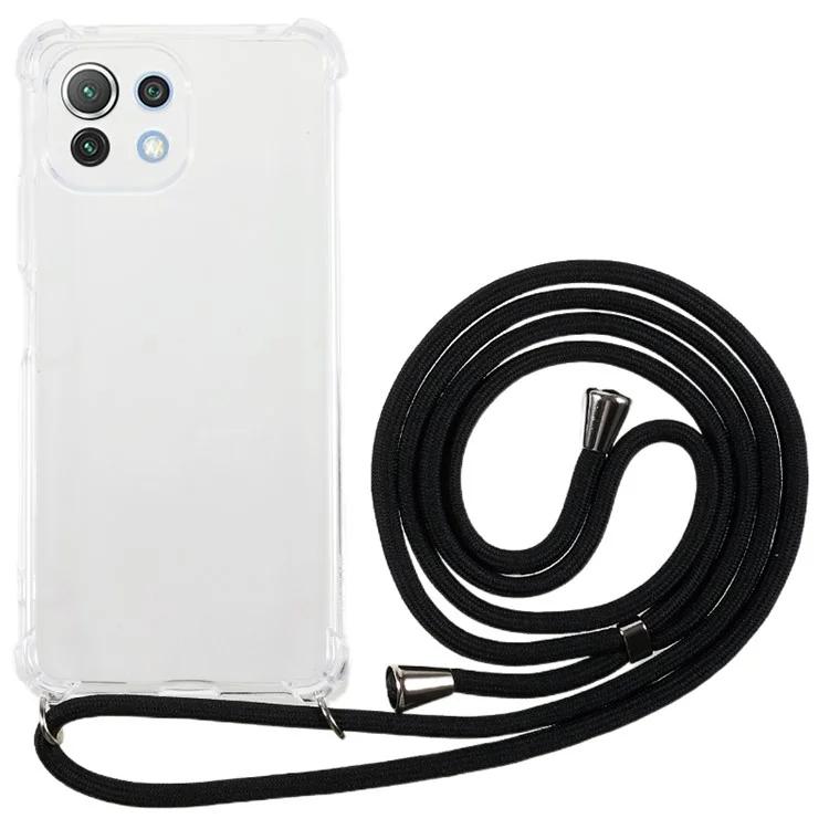 For Xiaomi 11 Lite 5G NE / Mi 11 Lite 5G / 4G Phone TPU Case Thickened Four Corner Clear Cover with Lanyard
For Xiaomi 11 Lite 5G NE / Mi 11 Lite 5G / 4G Phone TPU Case Thickened Four Corner Clear Cover with Lanyard