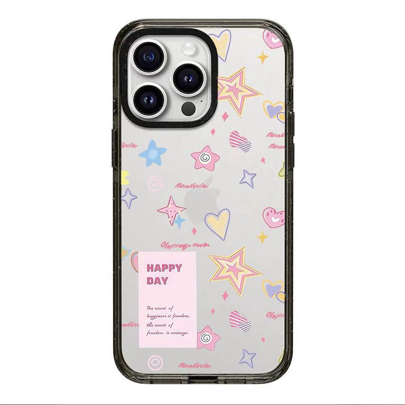 Dazzling Stars Cartoon Phone Case - Black Acrylic Frame for Apple iPhone 16/16 Pro Max, Hard Shell for Models 14, 15, 17 Pro Apple 15 Plus
Dazzling Stars Cartoon Phone Case - Black Acrylic Frame for Apple iPhone 16/16 Pro Max, Hard Shell for Models 14, 15, 17 Pro Apple 15 Plus