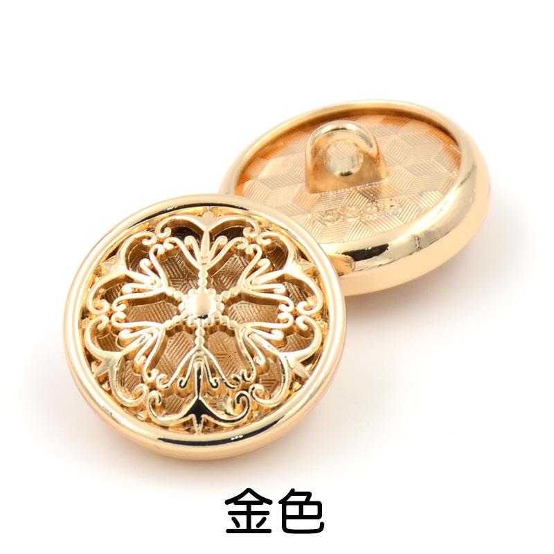 5 шт. Металеві ґудзики високого класу, Спеціалізовані бутікові ґудзики для модного пальто-тренча, Золоті ажурні ґудзики з квіткою Gold * 28L = 18.0 MM * Round
5 шт. Металеві ґудзики високого класу, Спеціалізовані бутікові ґудзики для модного пальто-тренча, Золоті ажурні ґудзики з квіткою Gold * 28L = 18.0 MM * Round