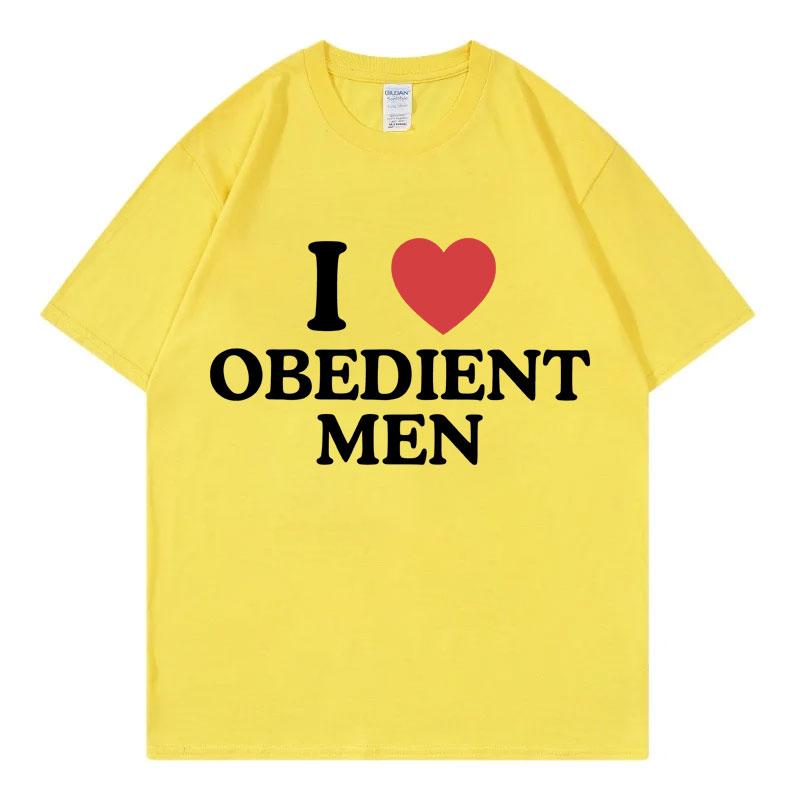 I Love Obedient Unisex Funny Meme T-shirt High Quality Fashion Oversized T-shirts Unisex s Women s Casual Cotton Short Sleeve T Shirt 4XL
I Love Obedient Unisex Funny Meme T-shirt High Quality Fashion Oversized T-shirts Unisex s Women s Casual Cotton Short Sleeve T Shirt 4XL