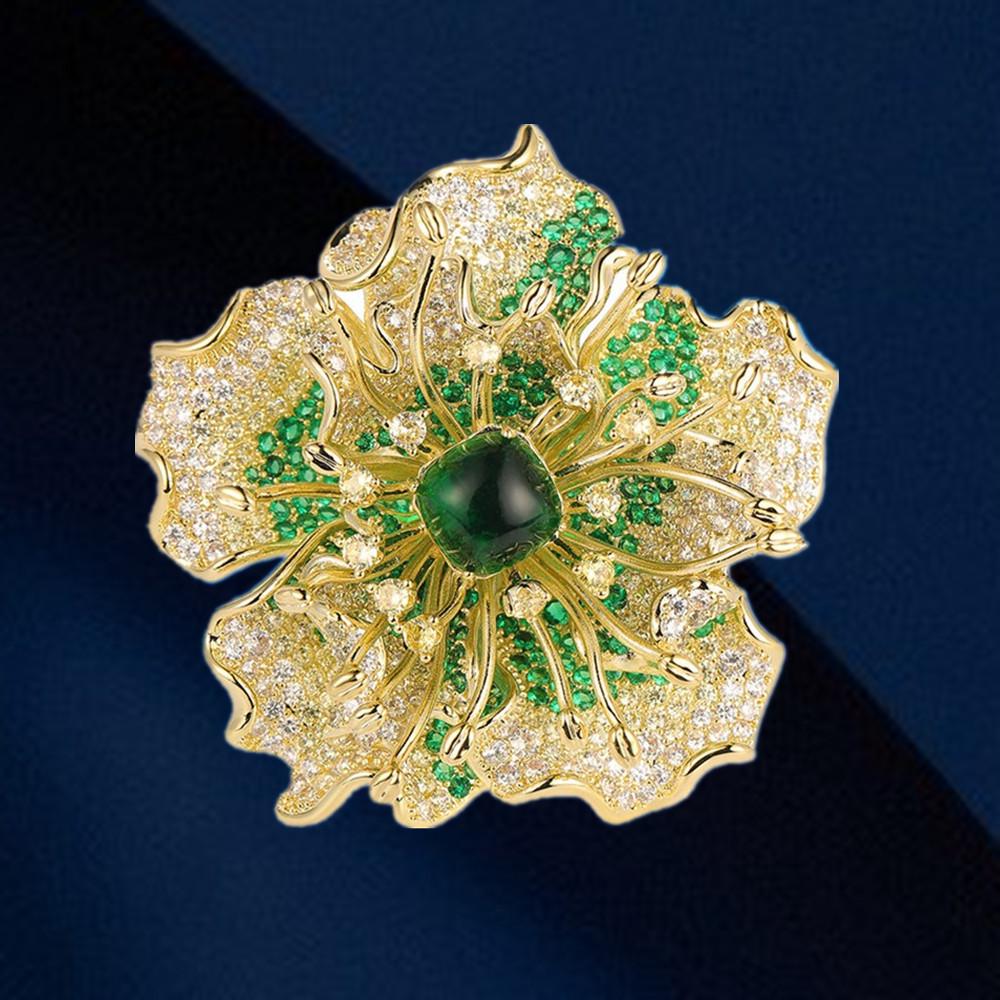 Elegant Zircon Flower Brooch - Versatile Evening Dress Accessory Corsage for Women
Elegant Zircon Flower Brooch - Versatile Evening Dress Accessory Corsage for Women
