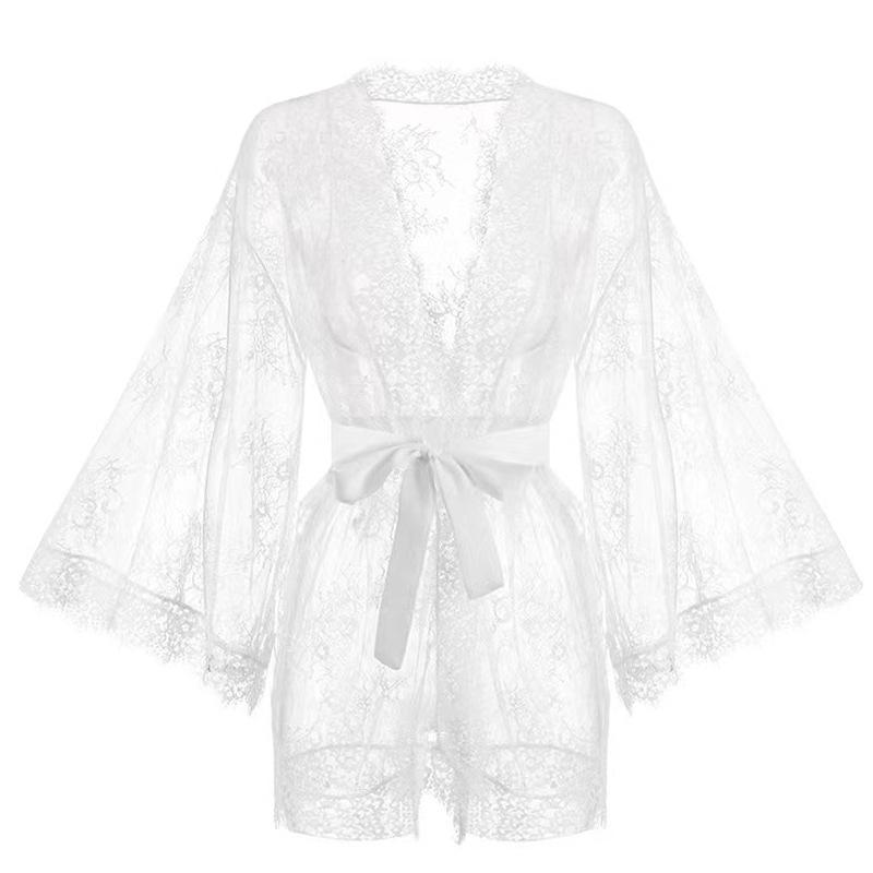 Meishilan Lace Bathrobe One Size білий
Meishilan Lace Bathrobe One Size білий