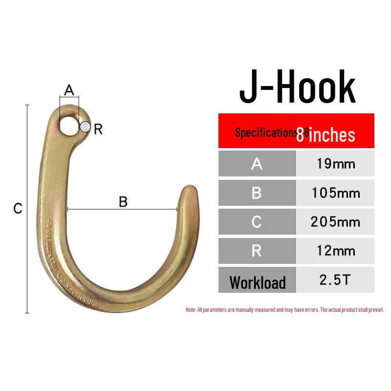 8-Inch J-Type Lifting Hook
8-Inch J-Type Lifting Hook