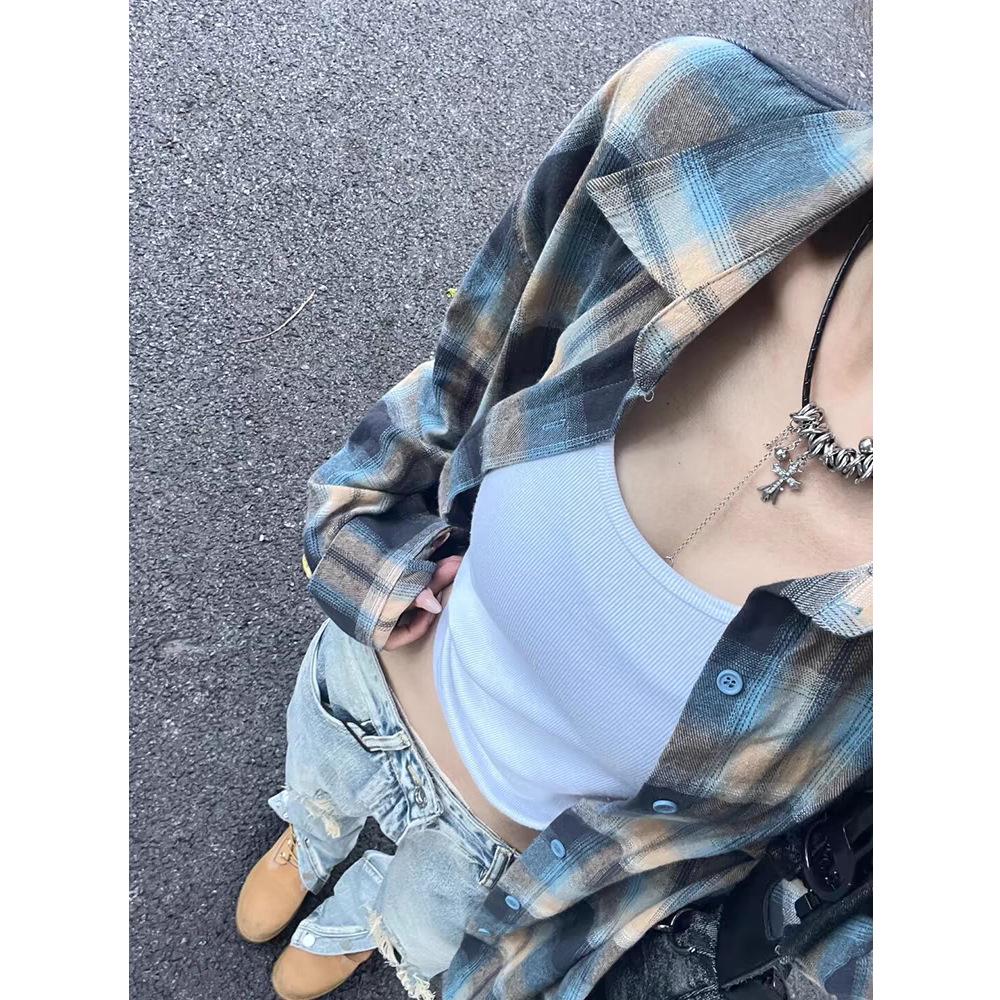 Women s Retro Plaid Long-Sleeve Shirt: Slimming, Versatile, Loose-Fit Design for Spring and Autumn Extra Large
Women s Retro Plaid Long-Sleeve Shirt: Slimming, Versatile, Loose-Fit Design for Spring and Autumn Extra Large