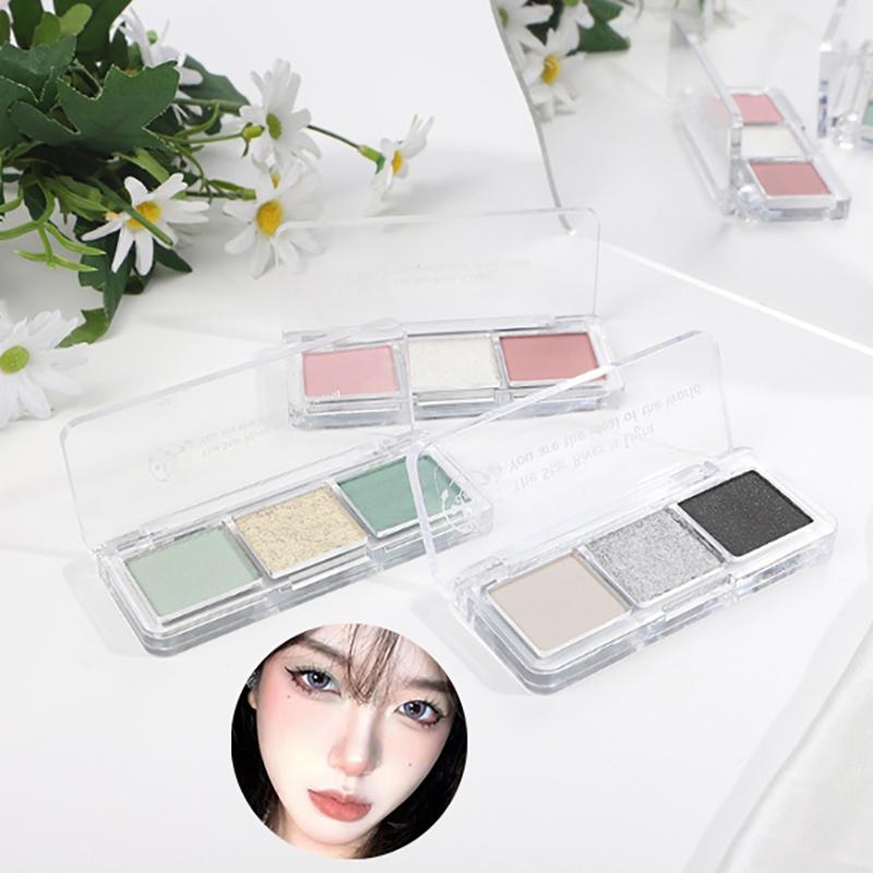 3Color Eye Shadow Plate Eyeshadow Girl Beginner Makeup Tray Sculpture Highlight Cosmetic For Girls Accessories
3Color Eye Shadow Plate Eyeshadow Girl Beginner Makeup Tray Sculpture Highlight Cosmetic For Girls Accessories