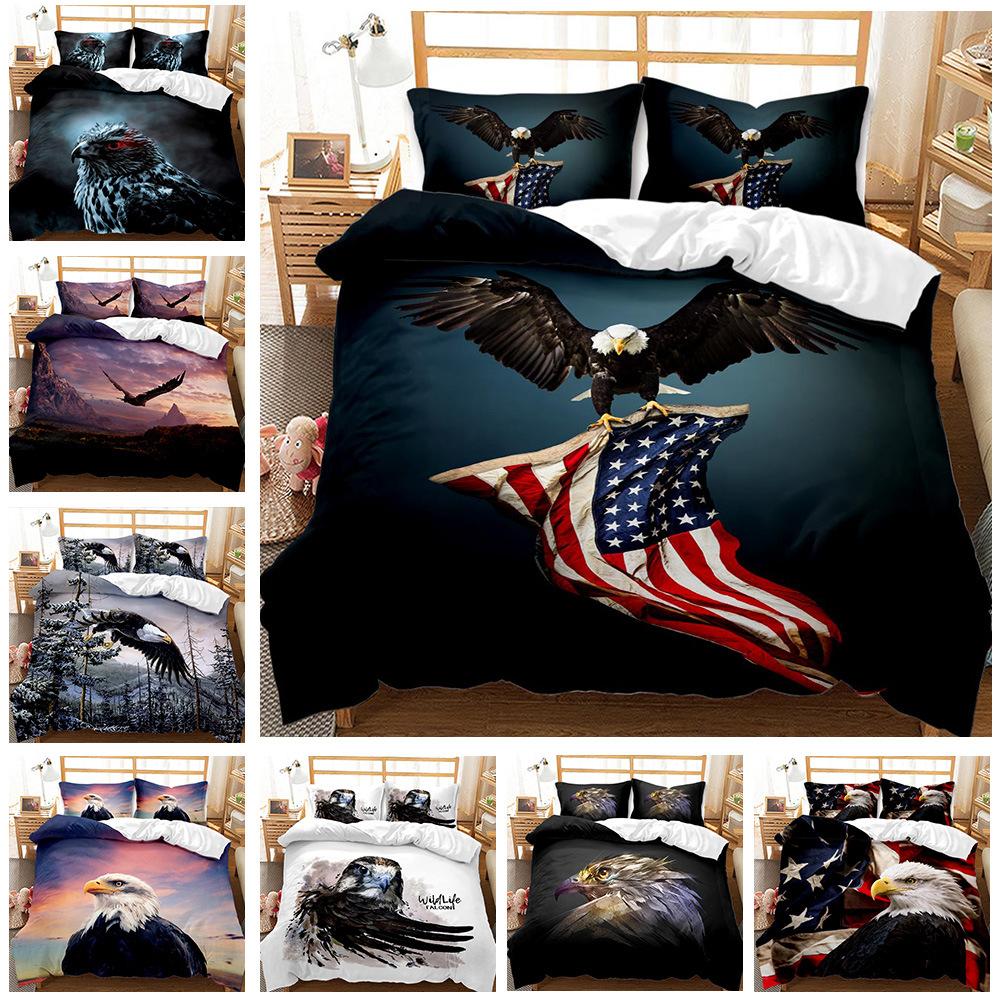 3D Digital Printing Animal Eagle Three-Piece Quilt Set Two-Piece Set 135 * 200 (two-piece set) (90g)
3D Digital Printing Animal Eagle Three-Piece Quilt Set Two-Piece Set 135 * 200 (two-piece set) (90g)