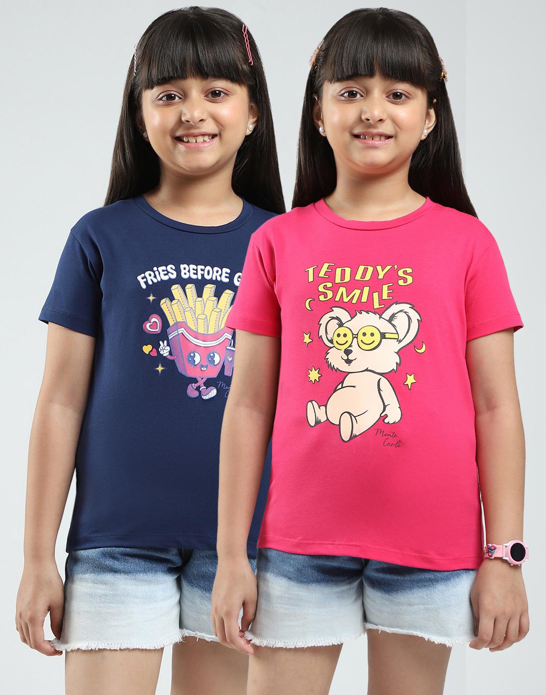 Monte Carlo Girls Printed Round Neck Top (Pack Of 2) 7-8 Years рожевий/темно-синього кольору
Monte Carlo Girls Printed Round Neck Top (Pack Of 2) 7-8 Years рожевий/темно-синього кольору