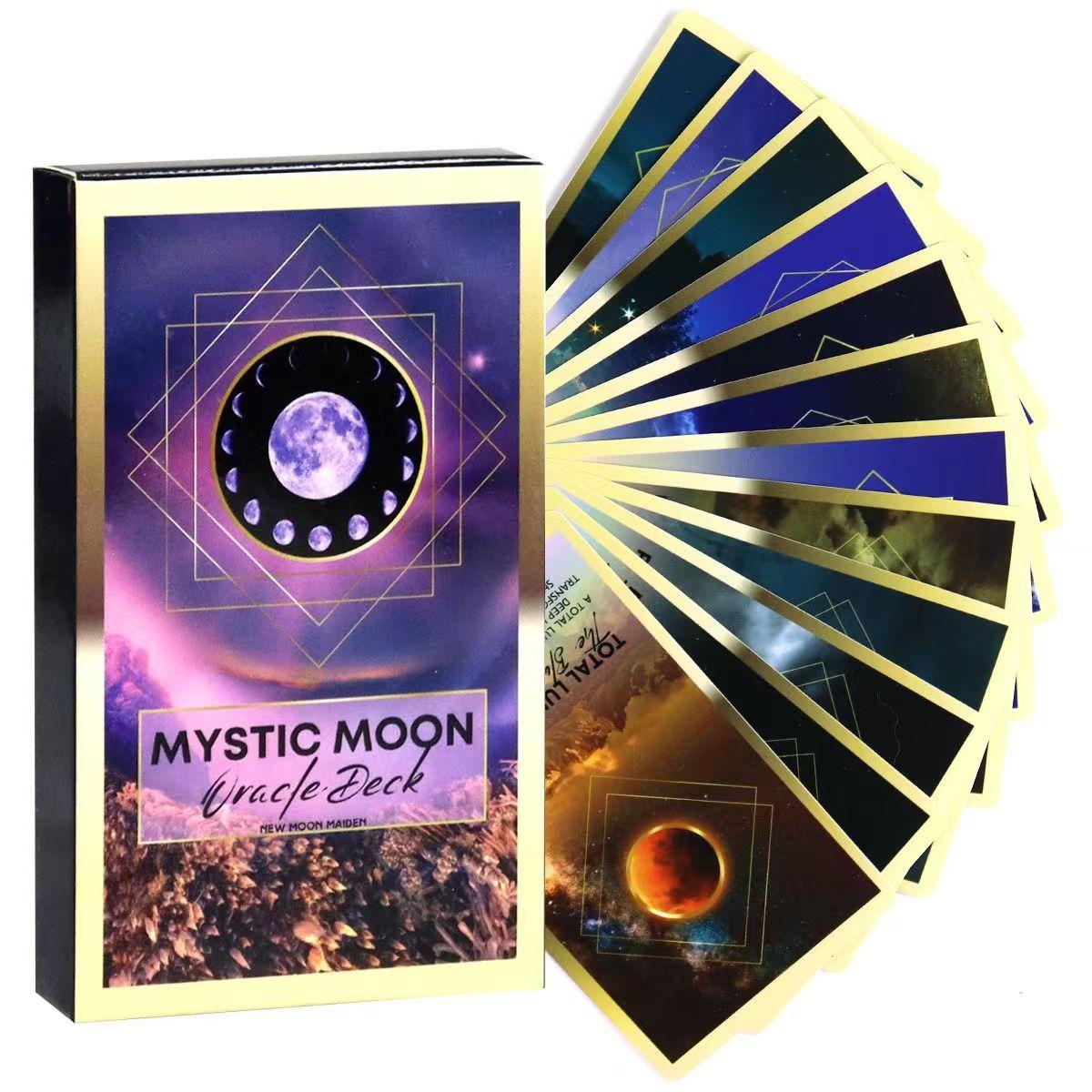 Колода Mystic Moon Oracle 10,3*6 см, 44-карточная колода Moon Magic | Лунные ритуальные карты | Карты Ведьминской Луны
Колода Mystic Moon Oracle 10,3*6 см, 44-карточная колода Moon Magic | Лунные ритуальные карты | Карты Ведьминской Луны