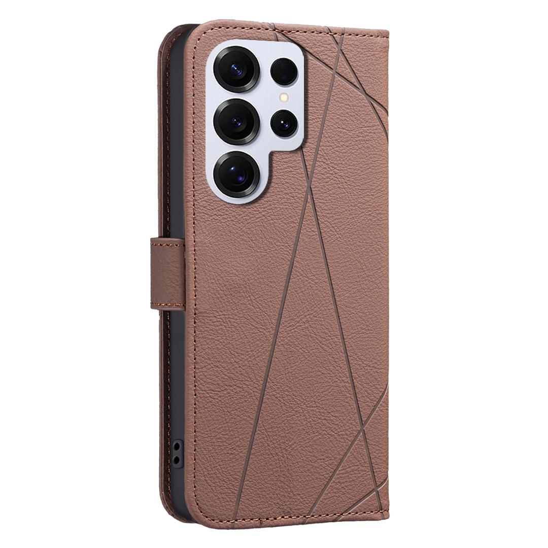 For Samsung Galaxy S24 Ultra Case BINFEN COLOR BF35 Geometry Imprinted Leather Phone Cover RFID Blocking Wallet Stand Red
For Samsung Galaxy S24 Ultra Case BINFEN COLOR BF35 Geometry Imprinted Leather Phone Cover RFID Blocking Wallet Stand Red