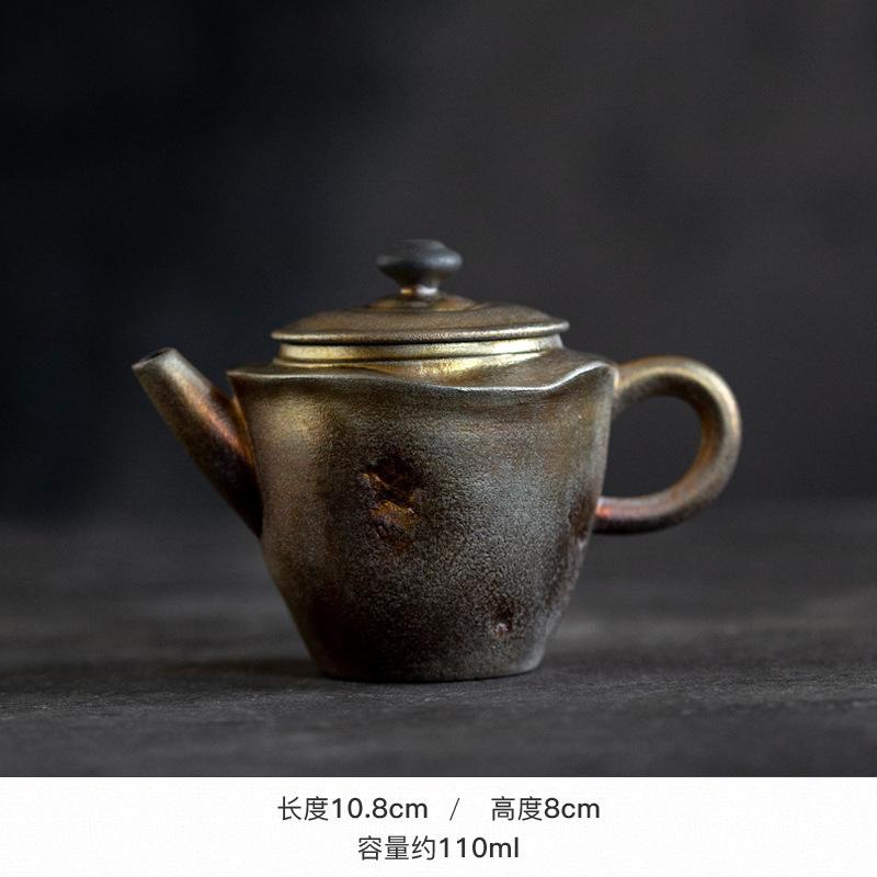 110ml Coarse Pottery Burn Silver Foil Gold Color Teapot Luxury Tea Infuser Pot Tea Brewing Kettle With Filter Teaset Gift Craft
110ml Coarse Pottery Burn Silver Foil Gold Color Teapot Luxury Tea Infuser Pot Tea Brewing Kettle With Filter Teaset Gift Craft