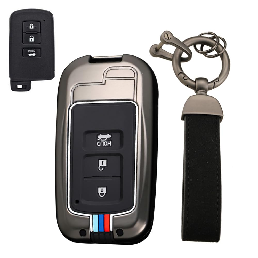 KUNIO Специальный чехол для ключа с 3 кнопками Toyota, Чехол для ключа, Держатель для ключа, Цинковый сплав, Силикон, Standard size чёрный
KUNIO Специальный чехол для ключа с 3 кнопками Toyota, Чехол для ключа, Держатель для ключа, Цинковый сплав, Силикон, Standard size чёрный