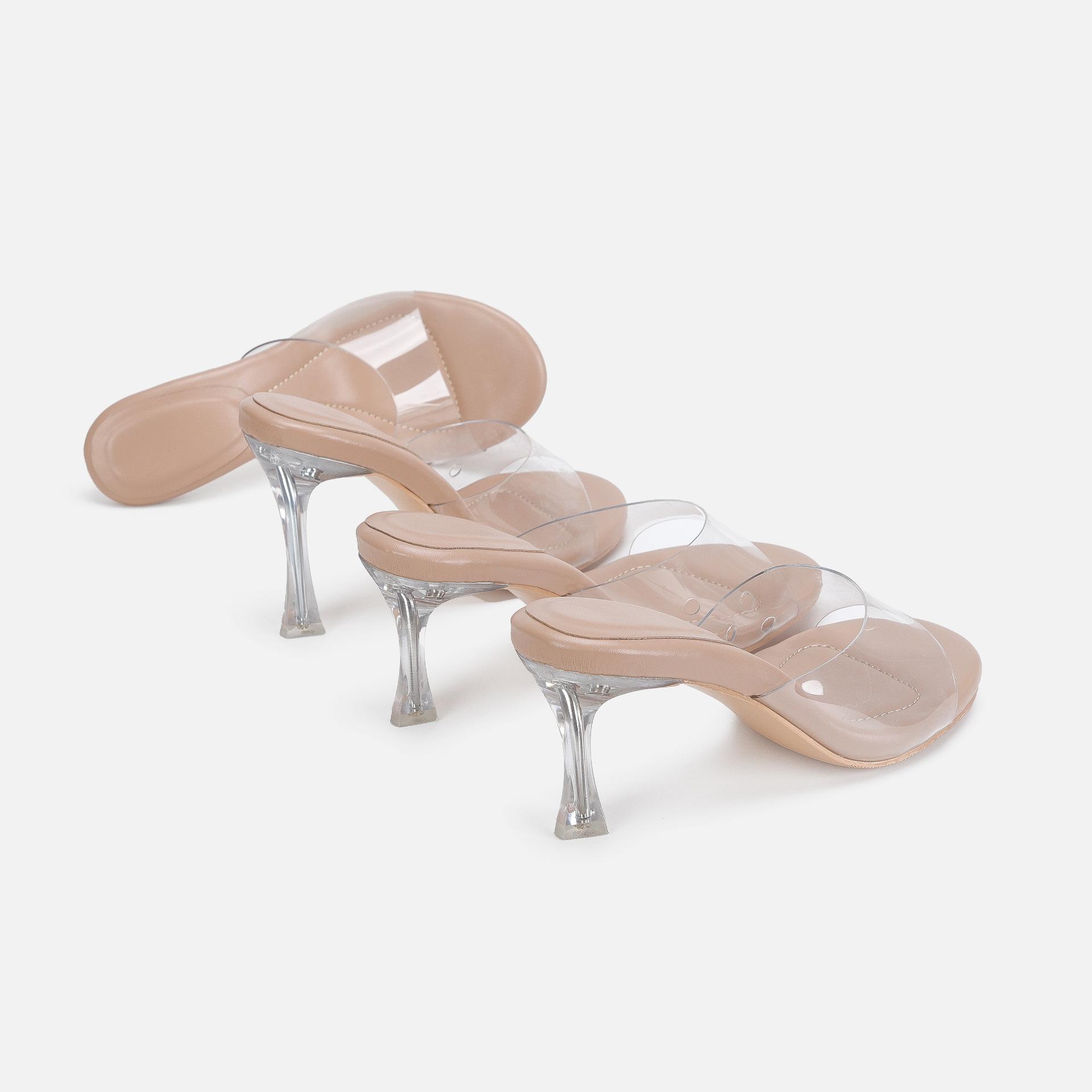 New thin heel sandals simple crystal transparent women s high heel slippers sexy fashion outer wear girl style 40
New thin heel sandals simple crystal transparent women s high heel slippers sexy fashion outer wear girl style 40