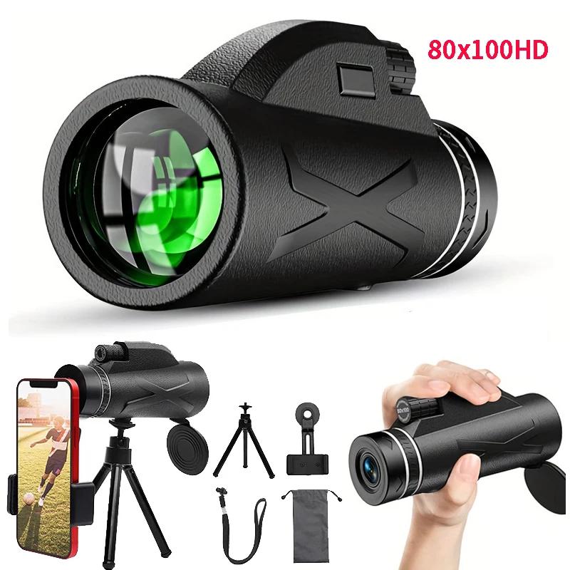 80x100 Zoom 50000M HD Bak4 Portable Powerful Binoculars Long Range Professional Telescope Monocular Spyglass Rainproof Hunting
80x100 Zoom 50000M HD Bak4 Portable Powerful Binoculars Long Range Professional Telescope Monocular Spyglass Rainproof Hunting