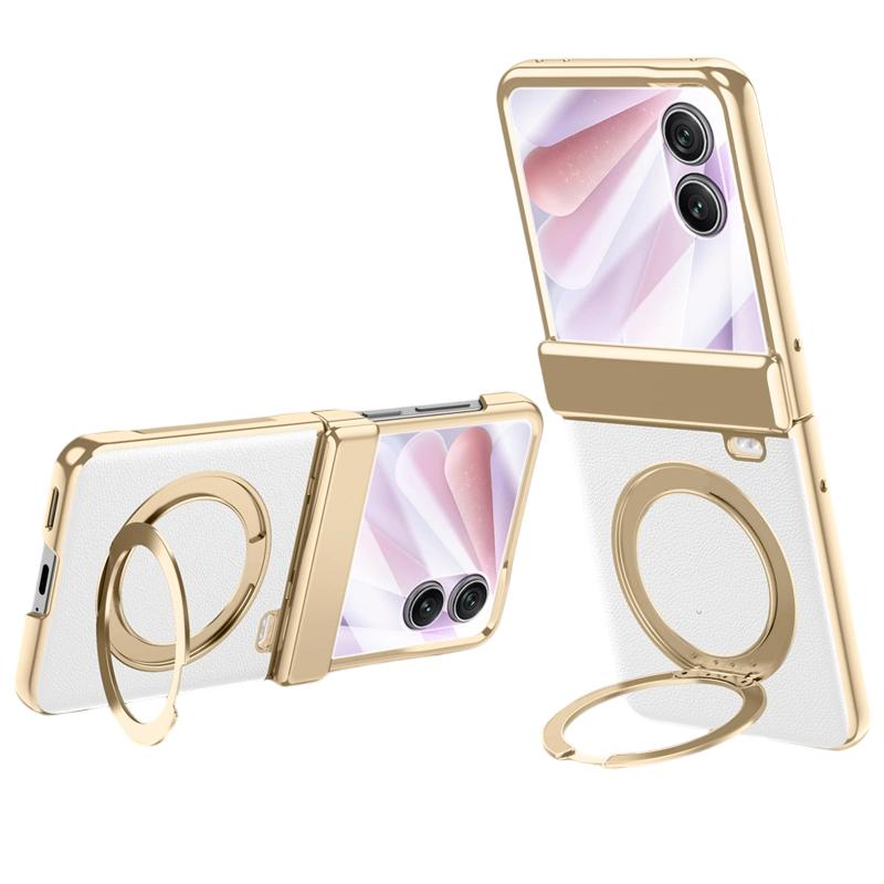 For Honor Magic V Flip 2 Case Magnetic Rotating Kickstand Leather + PC + Acrylic Phone Cover with Tempered Glass Rear Screen Film
For Honor Magic V Flip 2 Case Magnetic Rotating Kickstand Leather + PC + Acrylic Phone Cover with Tempered Glass Rear Screen Film