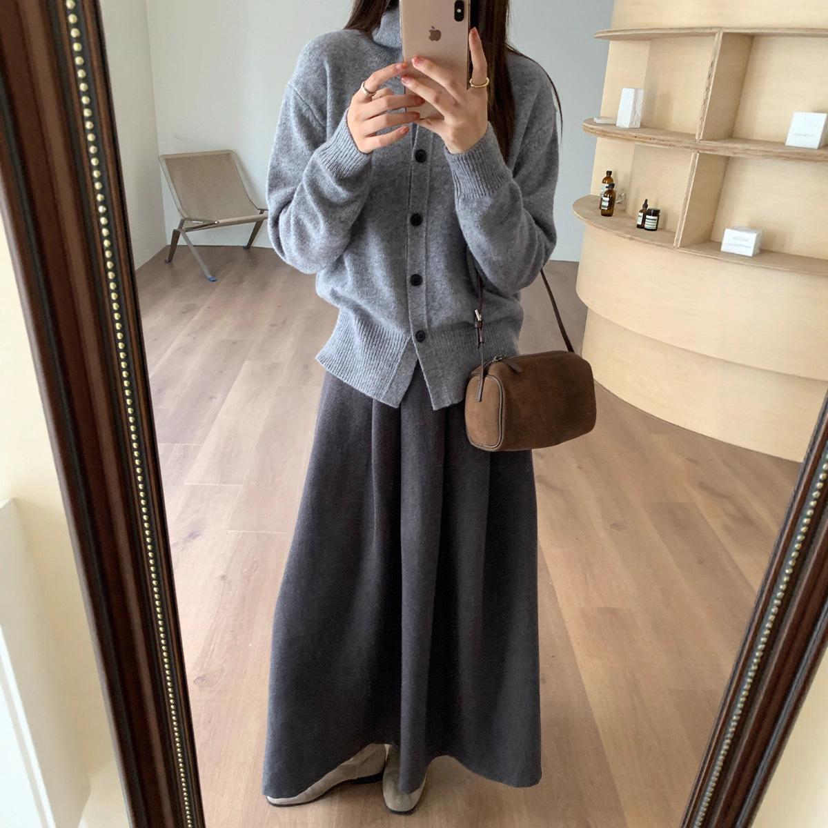 Women s High-Waisted Pleated Midi Skirt: 2025 Korean Style, Solid Color, Versatile, Slimming. Medium темно-серого
Women s High-Waisted Pleated Midi Skirt: 2025 Korean Style, Solid Color, Versatile, Slimming. Medium темно-серого