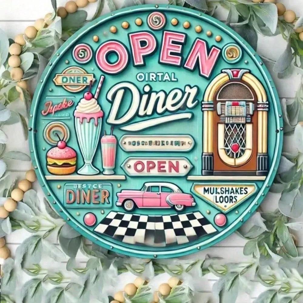 Retro 50s Diner Tin Sign Wall Art Bar Cafe Metal Decor
Retro 50s Diner Tin Sign Wall Art Bar Cafe Metal Decor