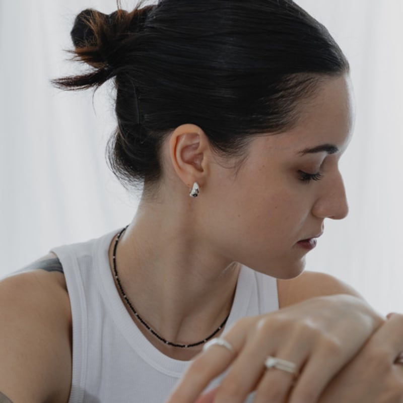 URBAN Large One-Touch Ring Earrings SILVER
URBAN Large One-Touch Ring Earrings SILVER