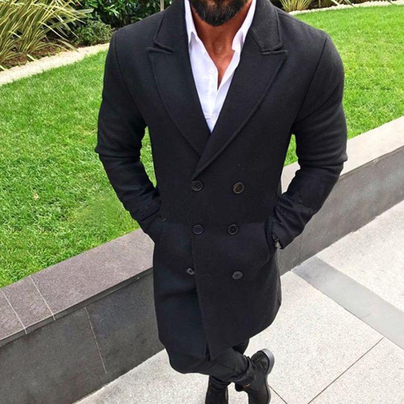 Мужское зимнее пальто Тренч с лацканами Верхняя одежда Теплое пальто Длинная куртка Топы Бушлат L чёрный
Мужское зимнее пальто Тренч с лацканами Верхняя одежда Теплое пальто Длинная куртка Топы Бушлат L чёрный