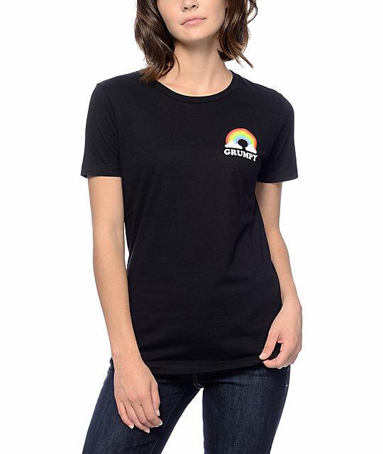 A-Lab Womens Grumpy Rainbow Black T-Shirt New 2XL
A-Lab Womens Grumpy Rainbow Black T-Shirt New 2XL