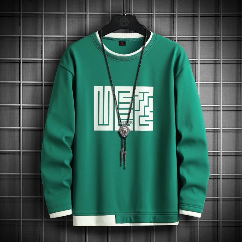 Толстовка мужская осенняя футболка с длинными рукавами поддельная двухкомпонентная свободная трендовая универсальная нижняя часть рубашки верхняя мужская одежда 5XL
Толстовка мужская осенняя футболка с длинными рукавами поддельная двухкомпонентная свободная трендовая универсальная нижняя часть рубашки верхняя мужская одежда 5XL