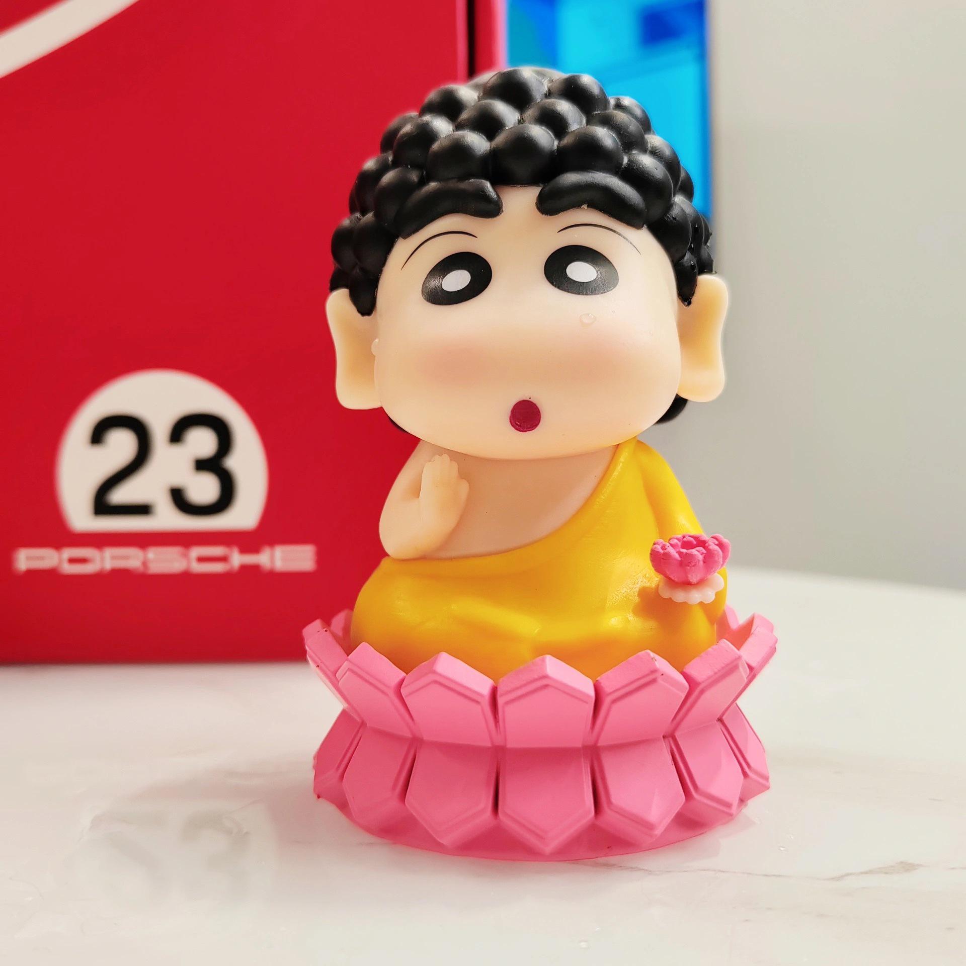 Lotus Buddha Crayon Shin-chan Figurine: Trendy Anime Car Ornament & Desktop Doll Gift.
Lotus Buddha Crayon Shin-chan Figurine: Trendy Anime Car Ornament & Desktop Doll Gift.