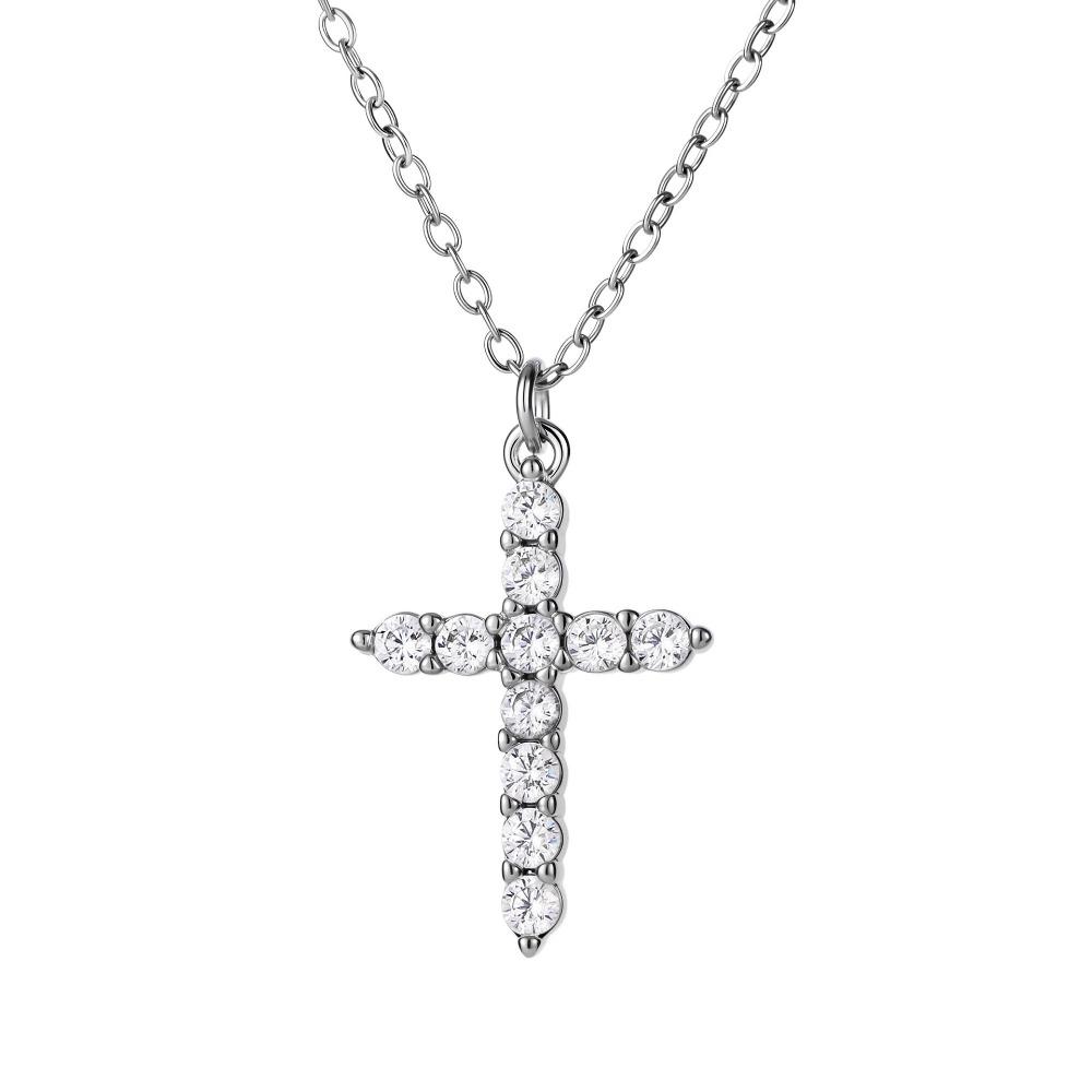 Elegant Spinning Cross Necklace with Circle Pendant for Baptism Holy Communion Gift
Elegant Spinning Cross Necklace with Circle Pendant for Baptism Holy Communion Gift