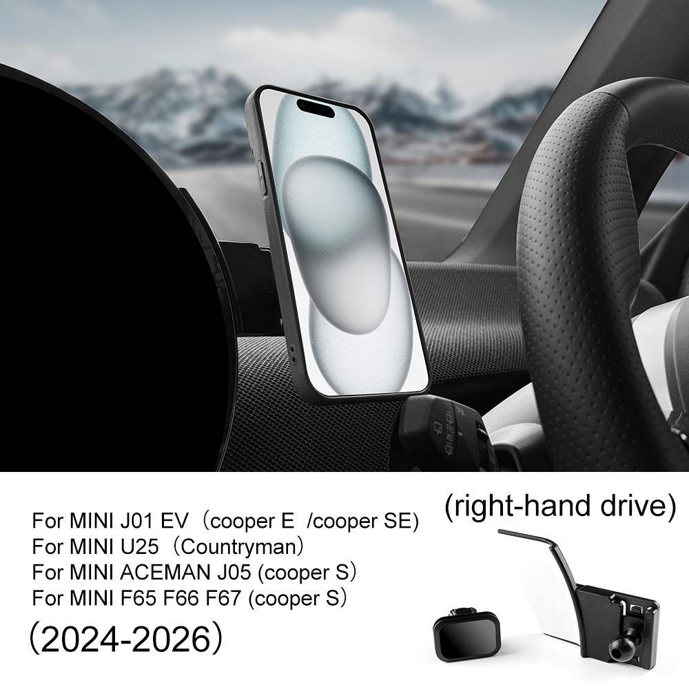 Gravity Phone Holder Bracket Mount Accessories LHD RHD Black For Mini Cooper S E SE Countryman U25 J01 EV J05 Aceman F65 F66 GPS Magnetic RHD
Gravity Phone Holder Bracket Mount Accessories LHD RHD Black For Mini Cooper S E SE Countryman U25 J01 EV J05 Aceman F65 F66 GPS Magnetic RHD