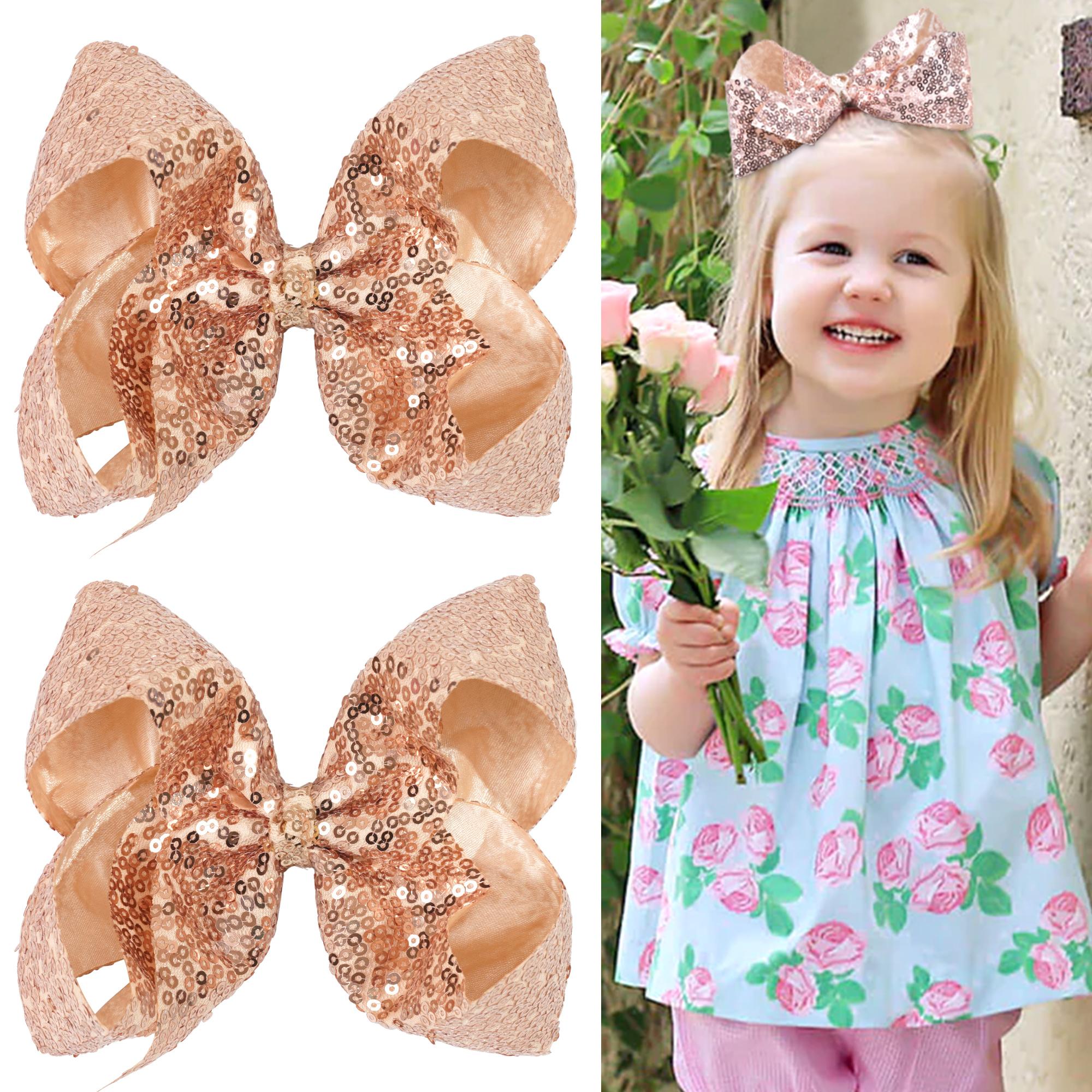 2/6/15Pcs Glitter Hair Bows for Girls, 6 Inch Sparkly Bow Clips Baby to Women, Birthday Christmas Wedding Party Accesso
2/6/15Pcs Glitter Hair Bows for Girls, 6 Inch Sparkly Bow Clips Baby to Women, Birthday Christmas Wedding Party Accesso