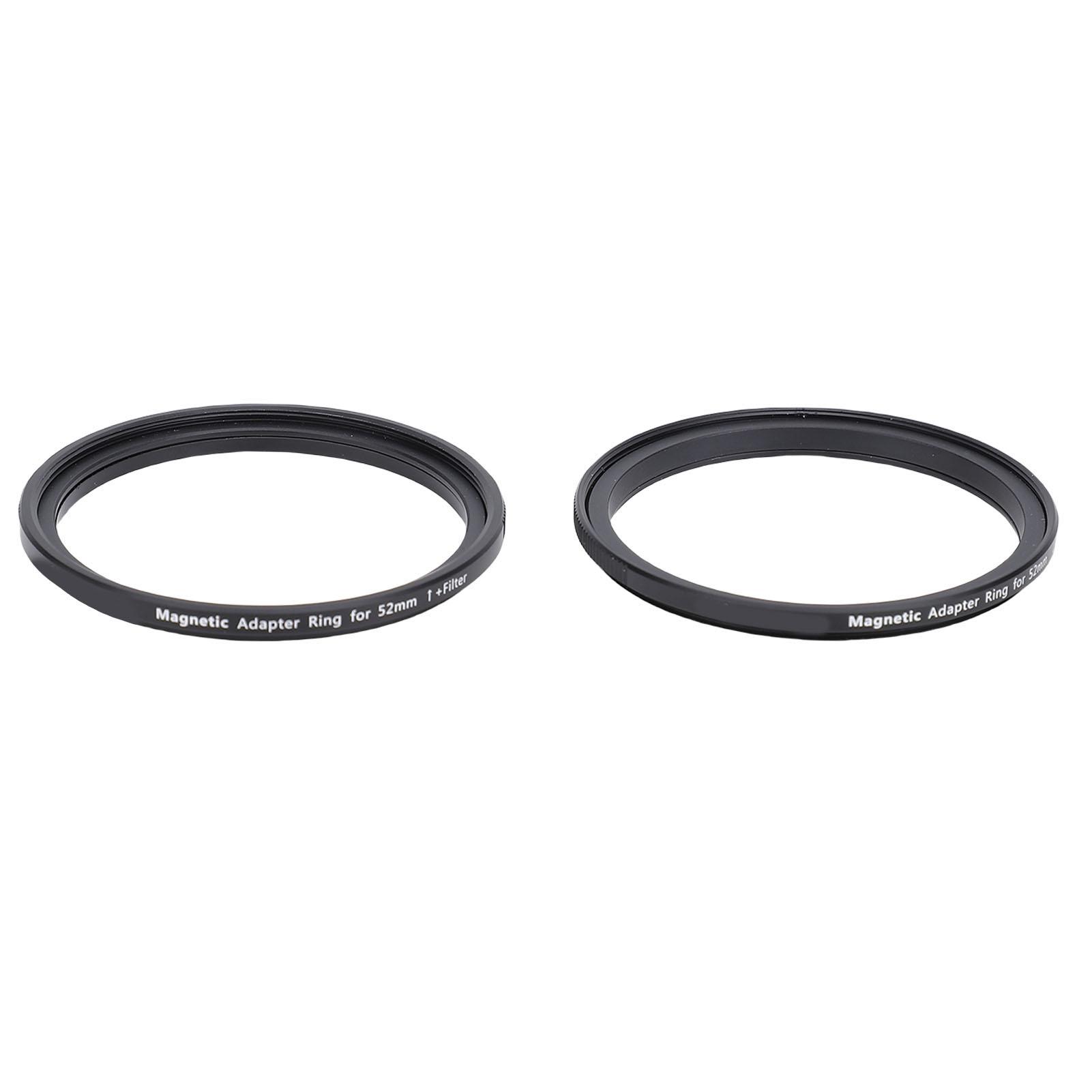 Magnetic Filter Adapter Ring Aluminum Alloy 52-52mm Convert Standard Thread Filter to Magnetic
Magnetic Filter Adapter Ring Aluminum Alloy 52-52mm Convert Standard Thread Filter to Magnetic